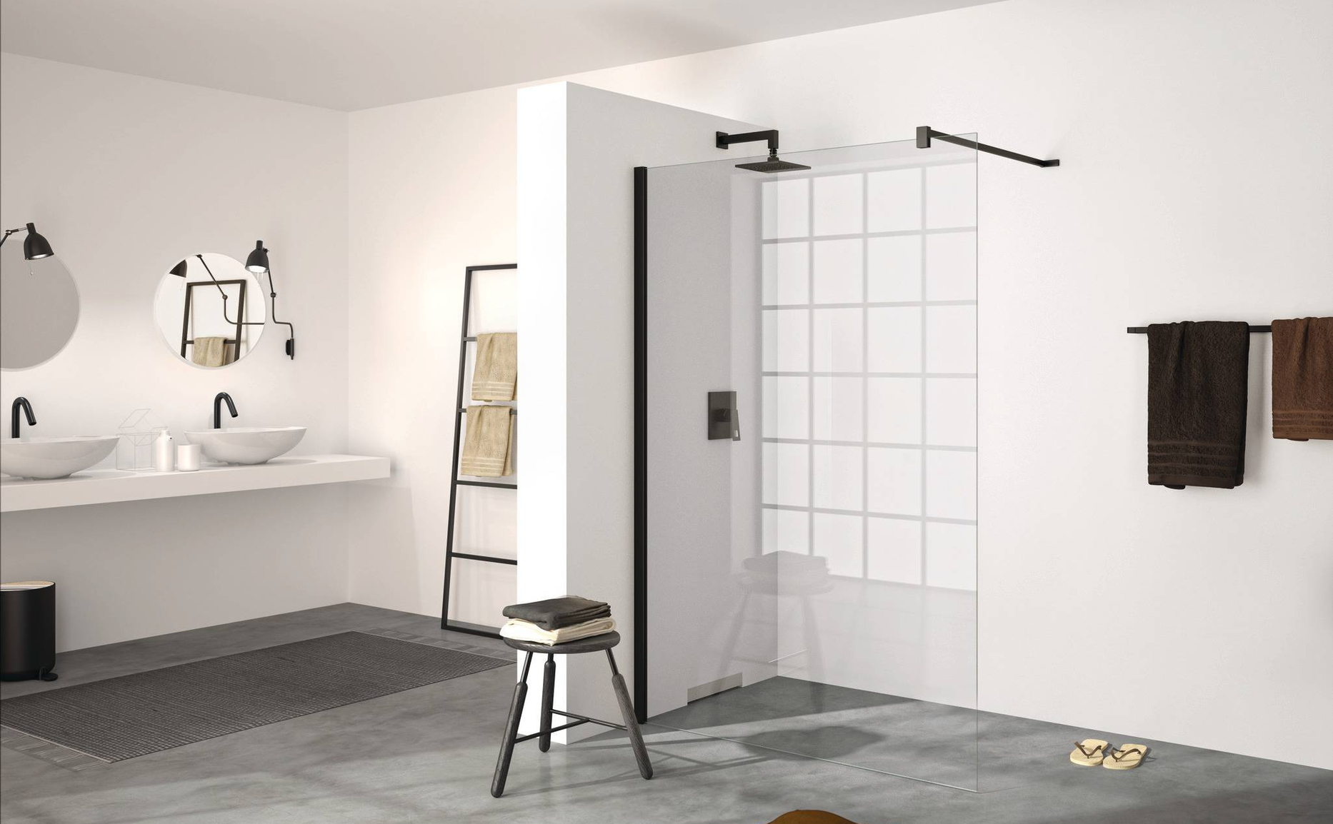 Mit einer Duschfalttür-Duschkabine von HÜPPE nutzen Sie den Raum ideal und haben einen breiten Einstieg