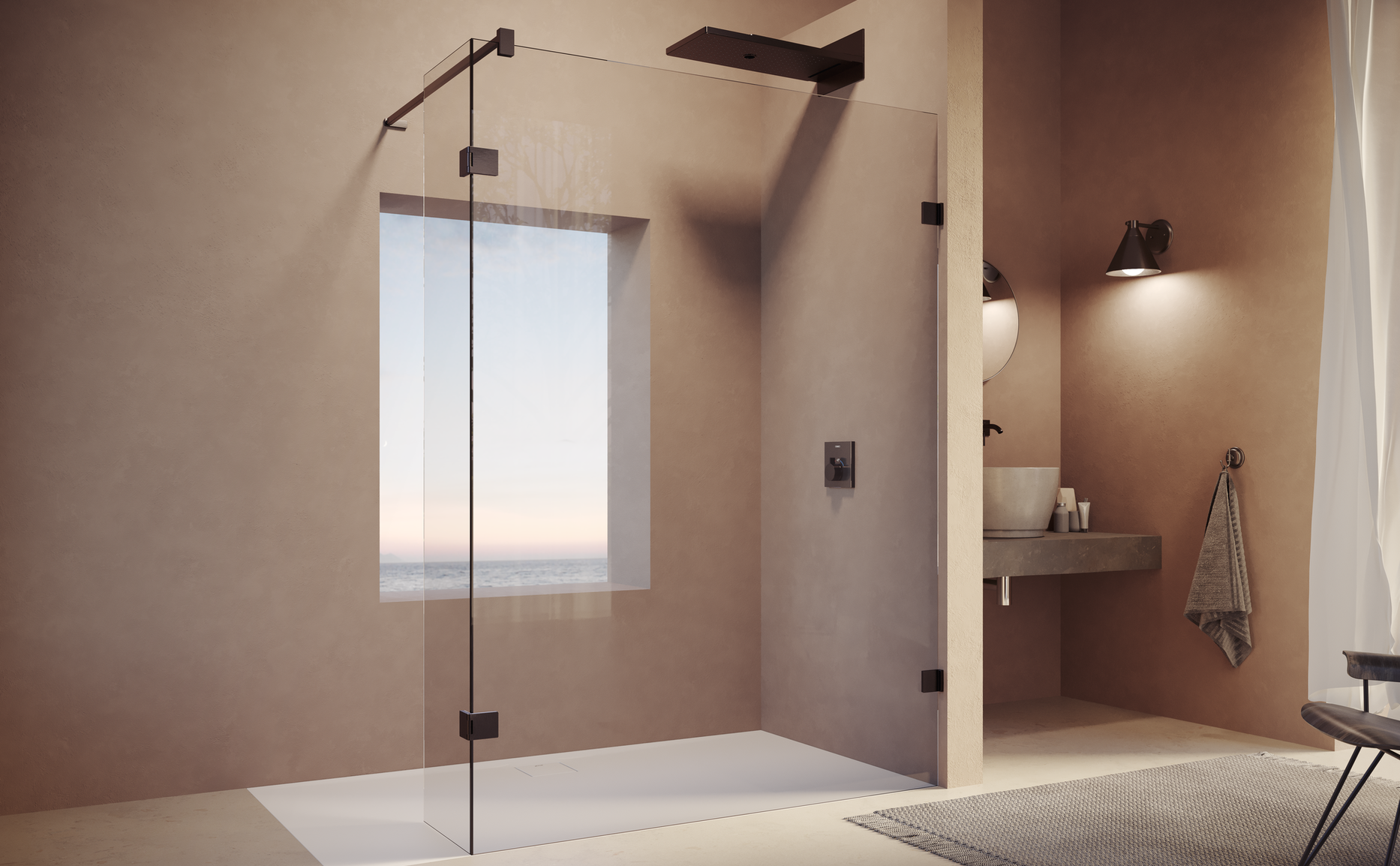 Lightness and solid craftsmanship go hand in hand with the SolvaPro shower enclosure.